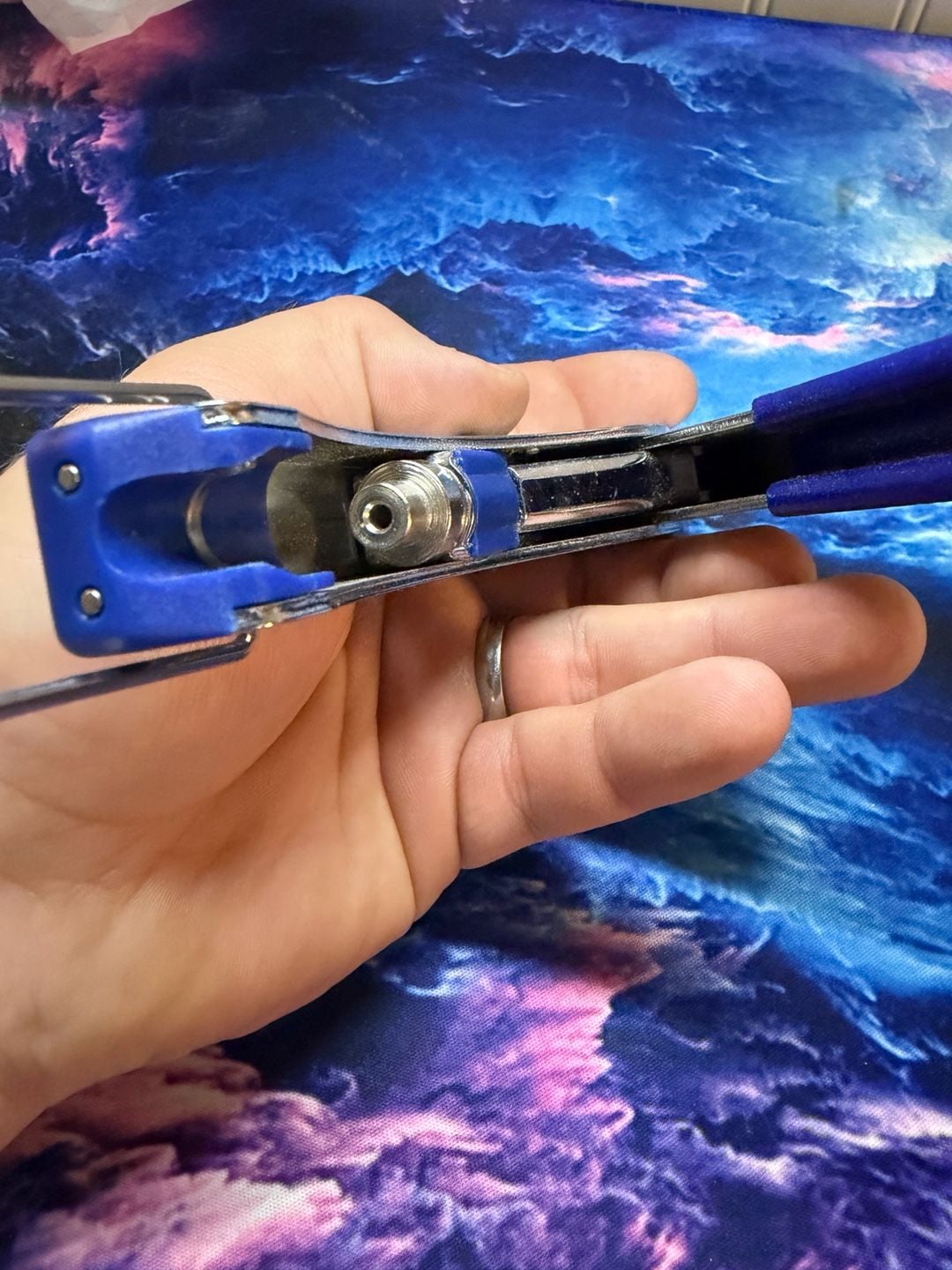 Data Shark Cable Compression Tool Blue Silver 6