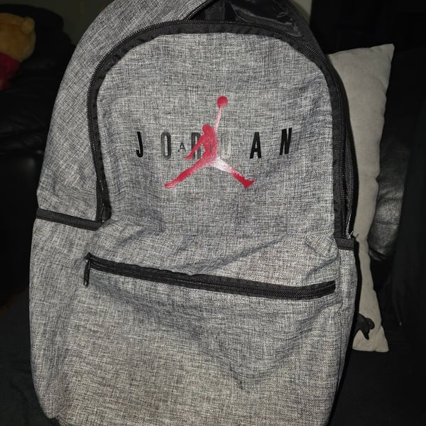 Jordan Jumpman Backpack Heather Gray Red