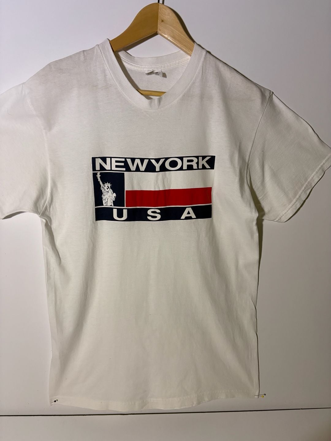 Fruit of the Loom New York USA Graphic T-Shirt Large White 3