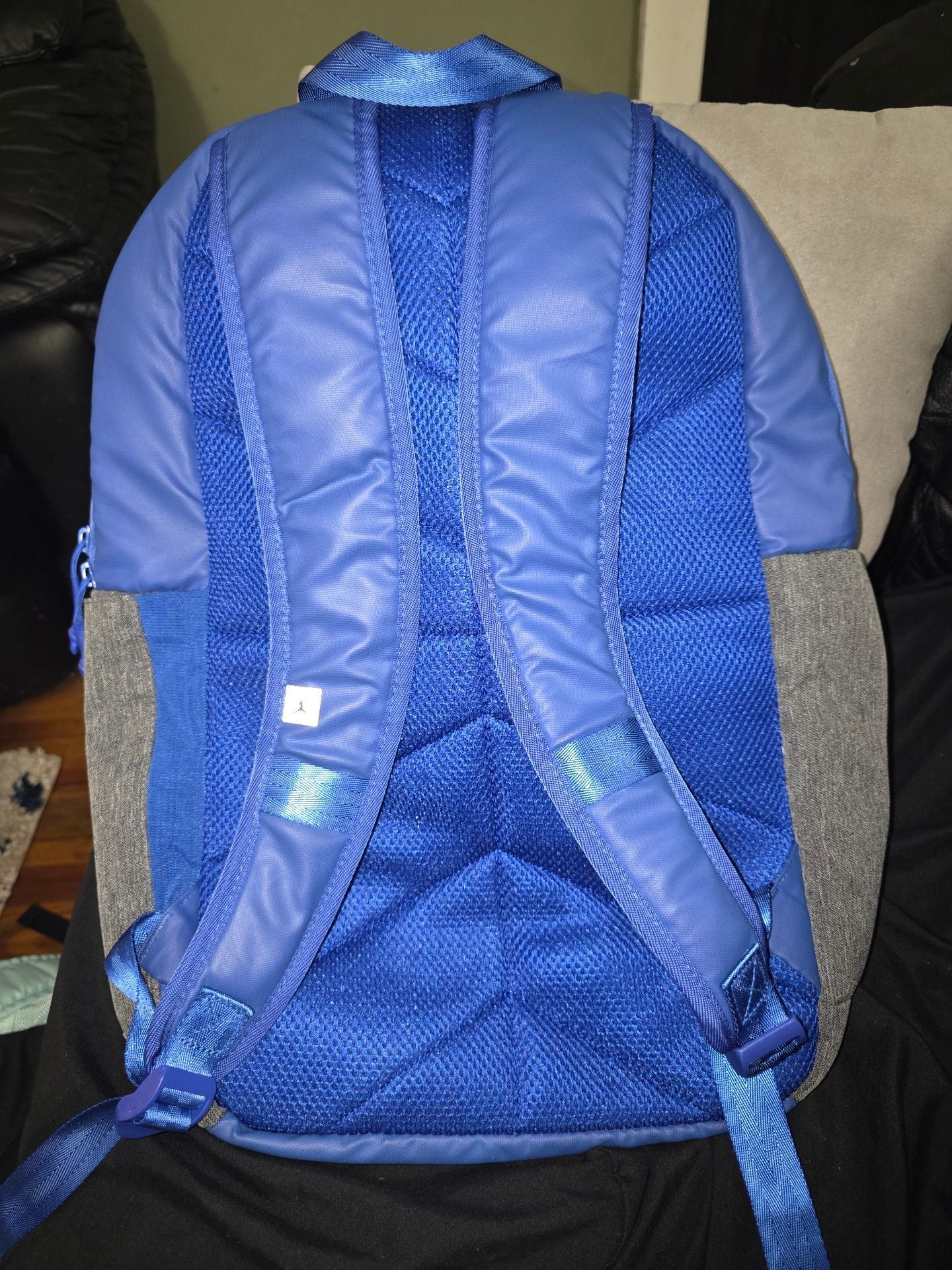 Jordan Blue Polyester Backpack Hyper Royal, 6