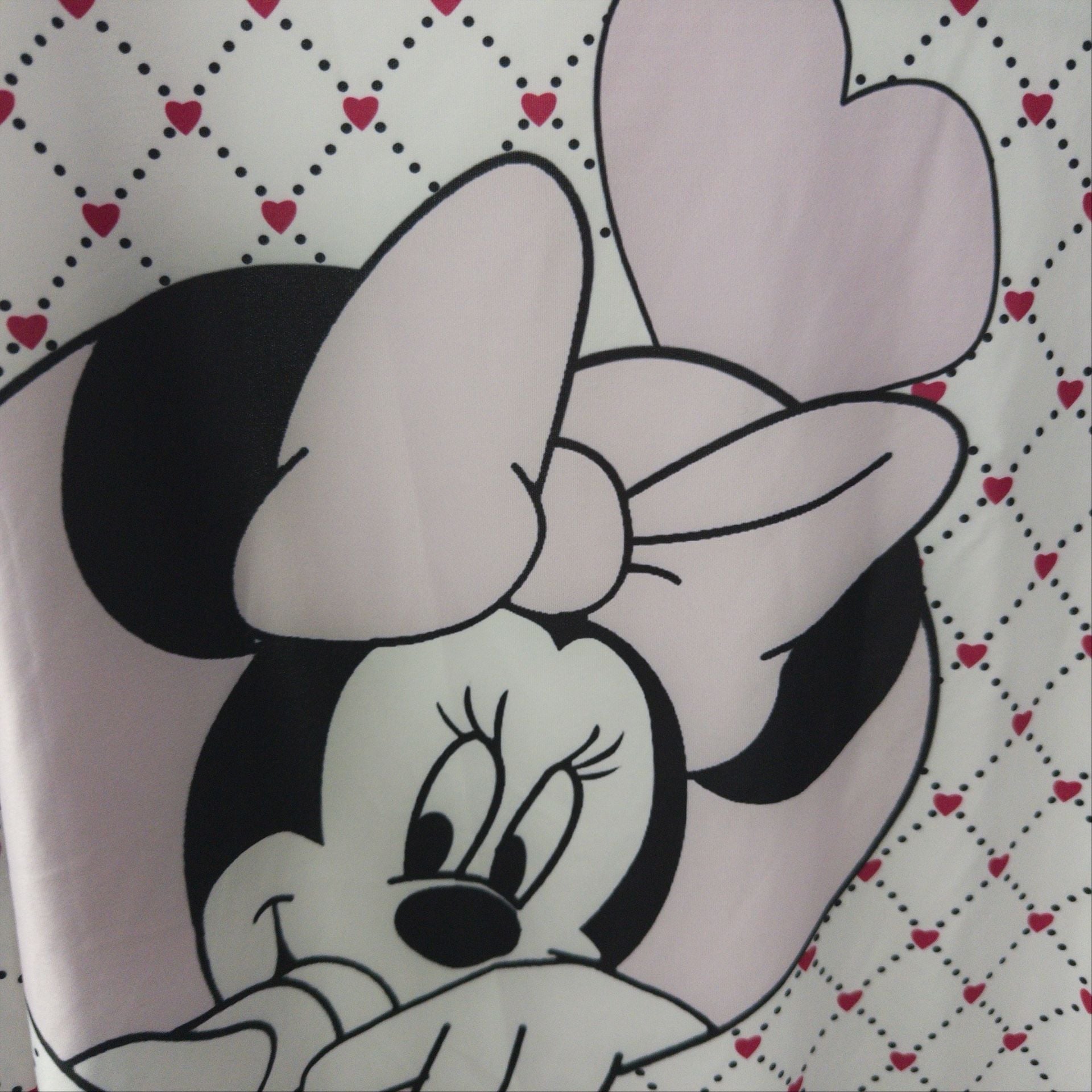 Chichi's Clothes Minnie Mouse Pajama Set White Pink Heart 13