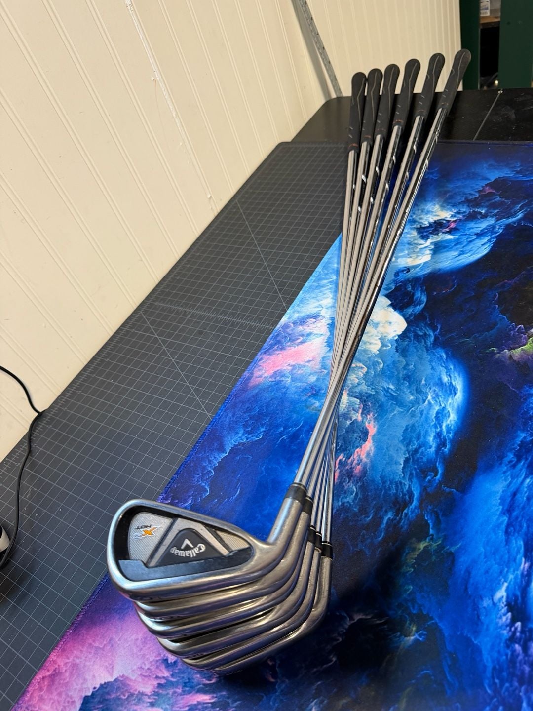 Left handed Callaway X2 Hot Iron Set 5-PW Steel S-Flex Speed Step 85 2