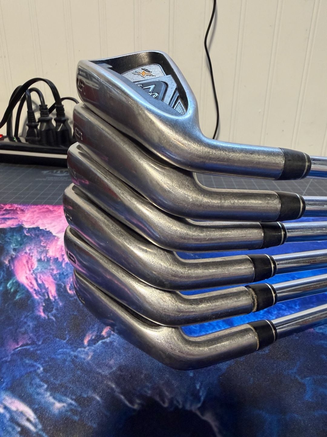 Left handed Callaway X2 Hot Iron Set 5-PW Steel S-Flex Speed Step 85 4