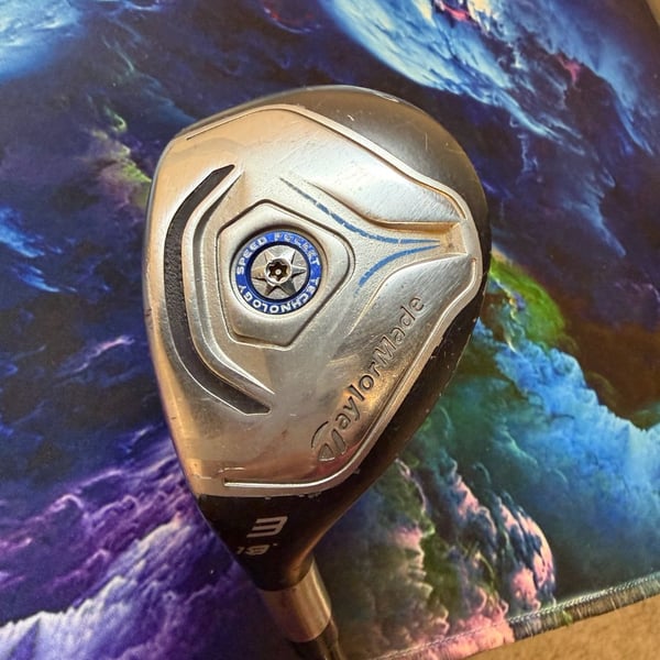 Left handed TaylorMade JetSpeed Hybrid 3H 19° Stiff Flex Matrix Velox T 75 Club