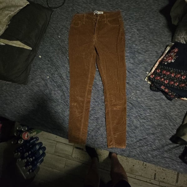 Old Navy Rockstar Super Skinny High Rise Corduroy Pants Brown