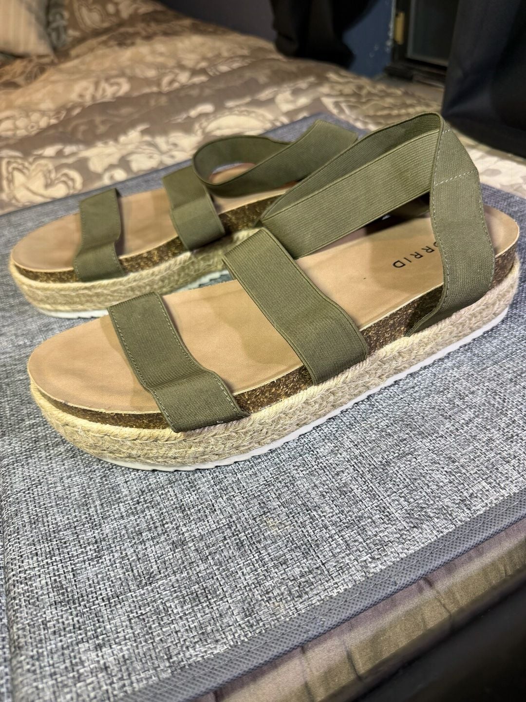 Torrid Elastic Strap Espadrille Flatform Sandals 4