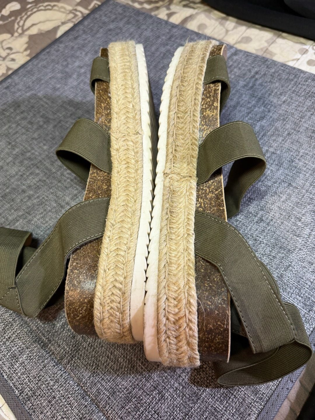 Torrid Elastic Strap Espadrille Flatform Sandals 9