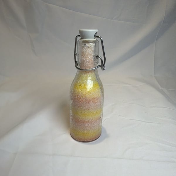 Generic Swing Top Glass Bottle With Colored Sand