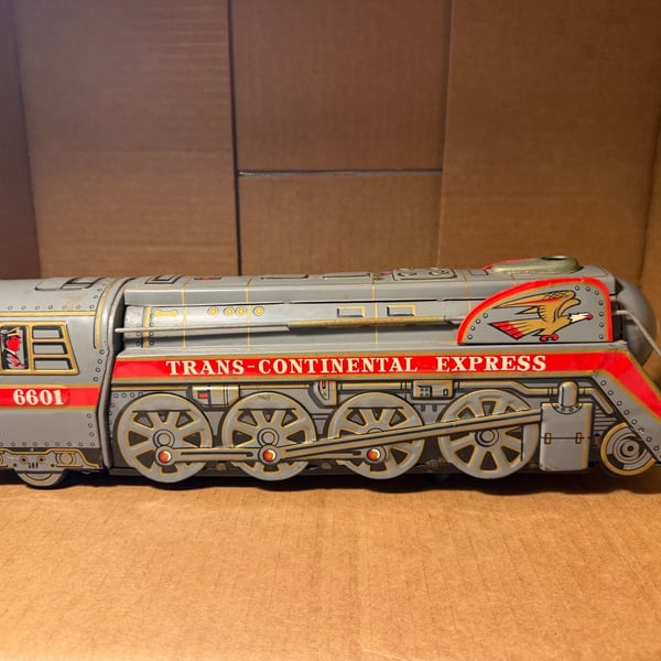 Modern Toys Trans Continental Express 6601 Tin Toy Train Locomotive