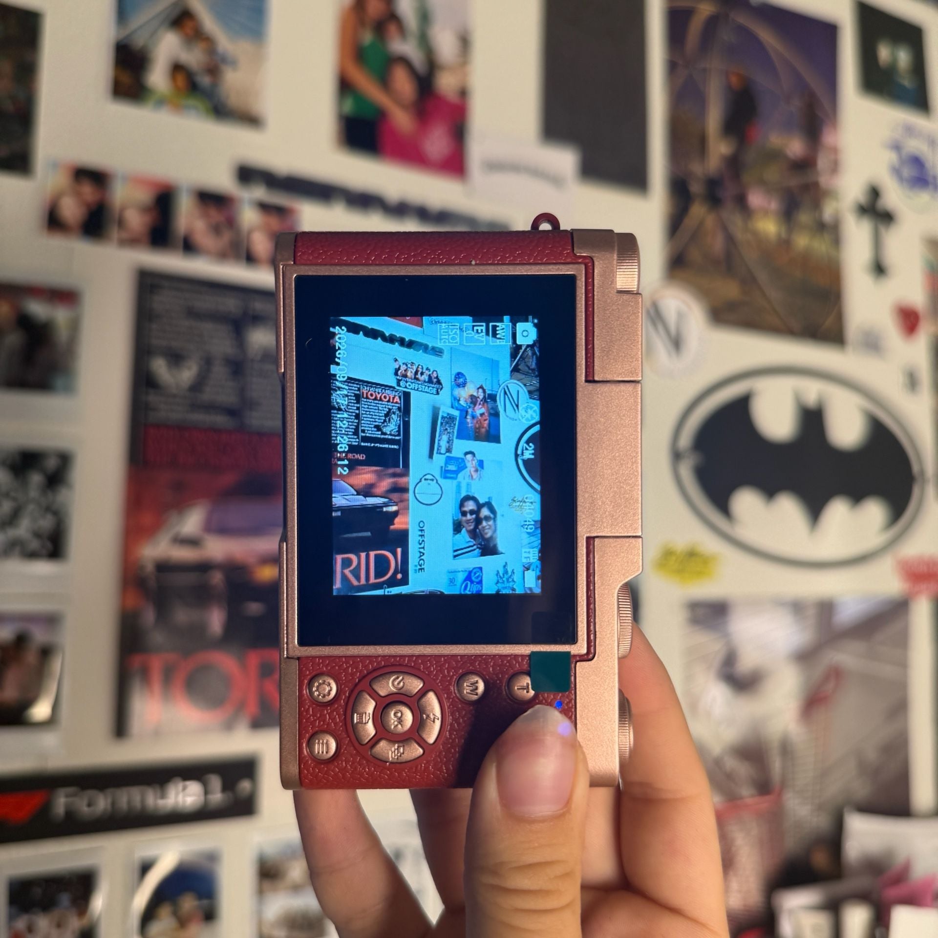 M9 48MP HD Digital Camera Red 180 Rotate IPS Screen New 4