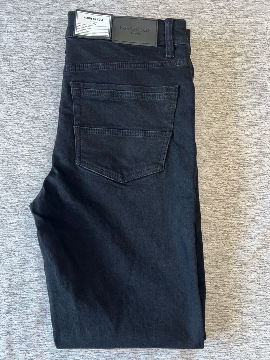 Kenneth Cole Athletic Fit Jeans Size 32x32 Black Denim 3