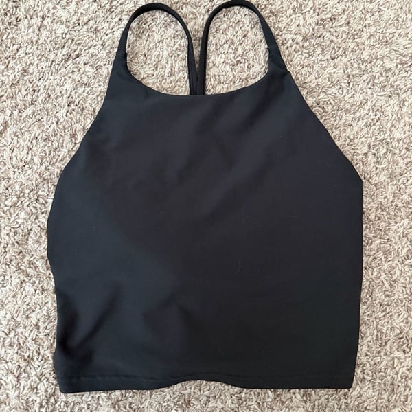 Old Navy Active Powersoft Sports Bra Size M Black High Neck