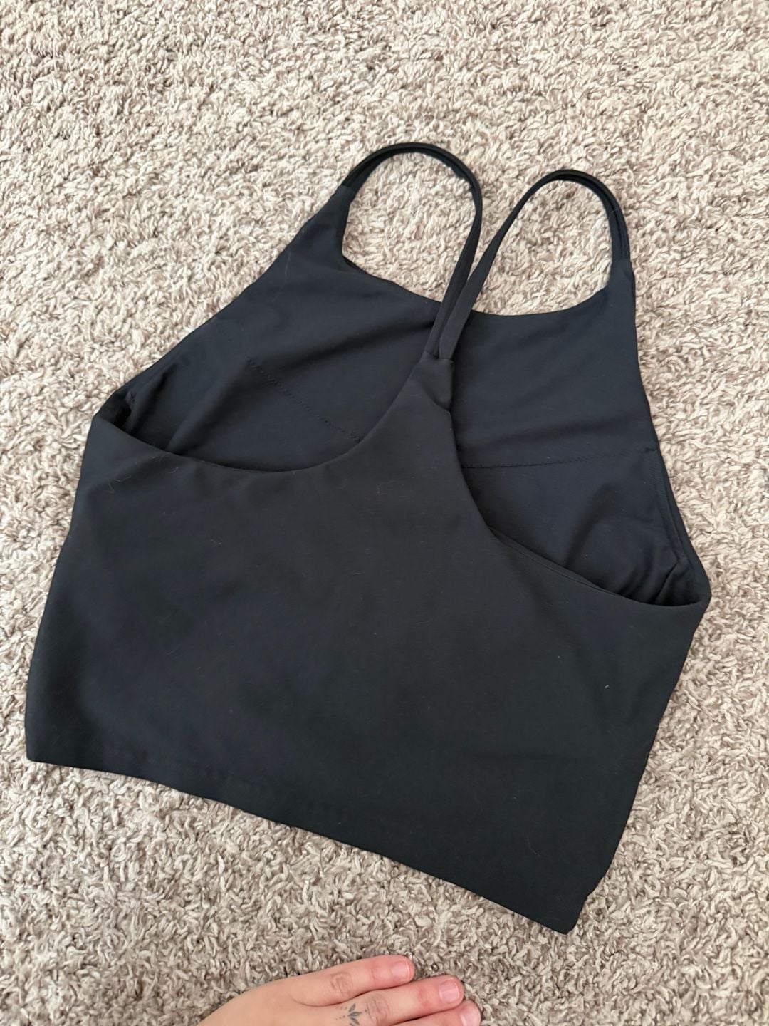 Old Navy Active Powersoft Sports Bra Size M Black High Neck 3