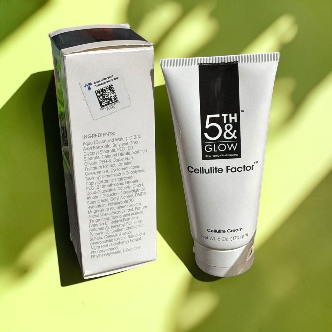 5th & Glow Cellulite Factor Cellulite Cream Size 6 Oz New 2