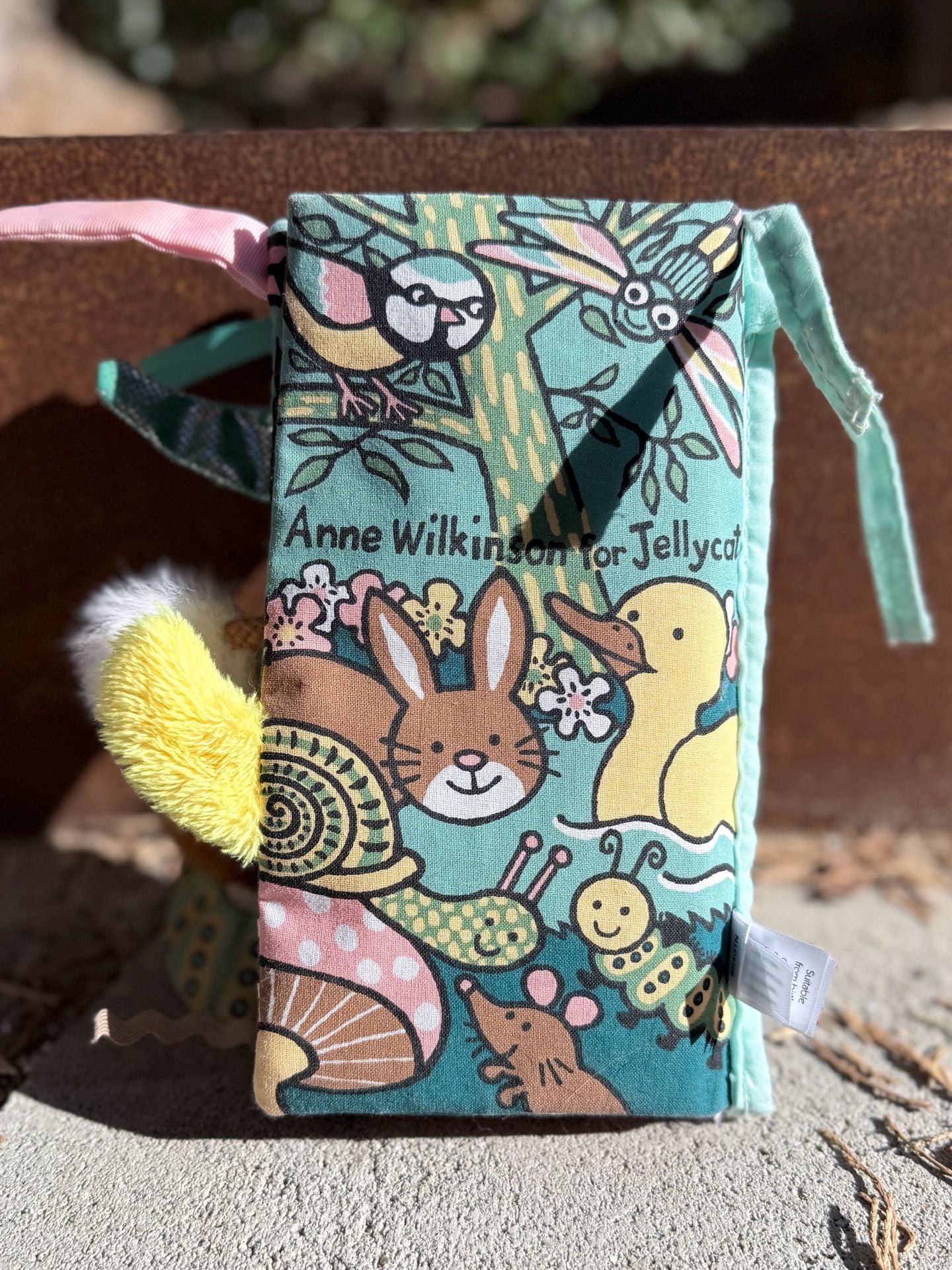 Jellycat Garden Tails Cloth Book Anne Wilkinson Soft Sensory 3