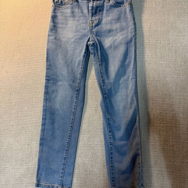 Girls 7 For All Mankind Skinny Jeans Size 7 Blue Stretch Denim