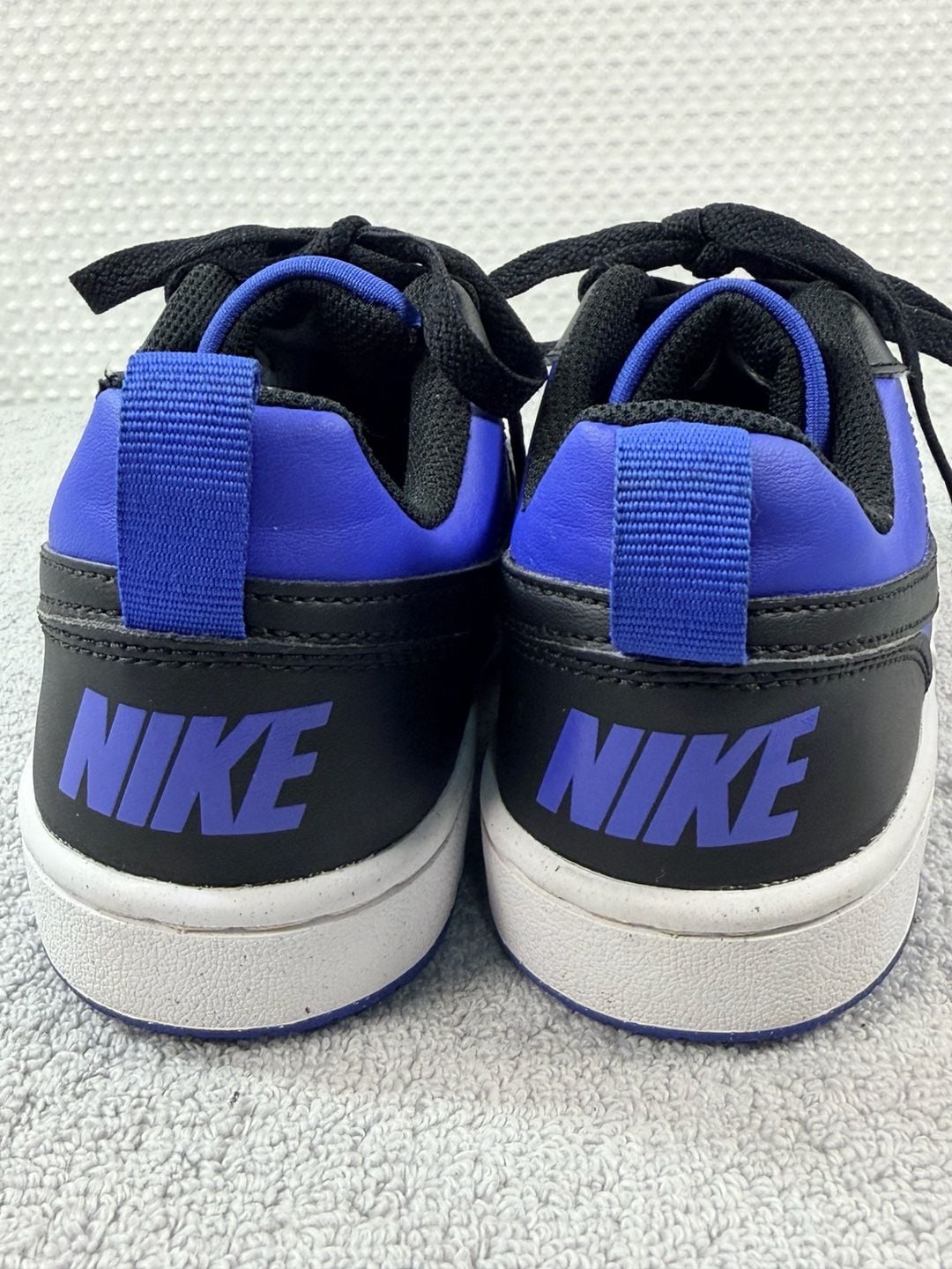 Nike Kids Court Borough Low Recraft Game Royal & Black Shoes 3Y 5
