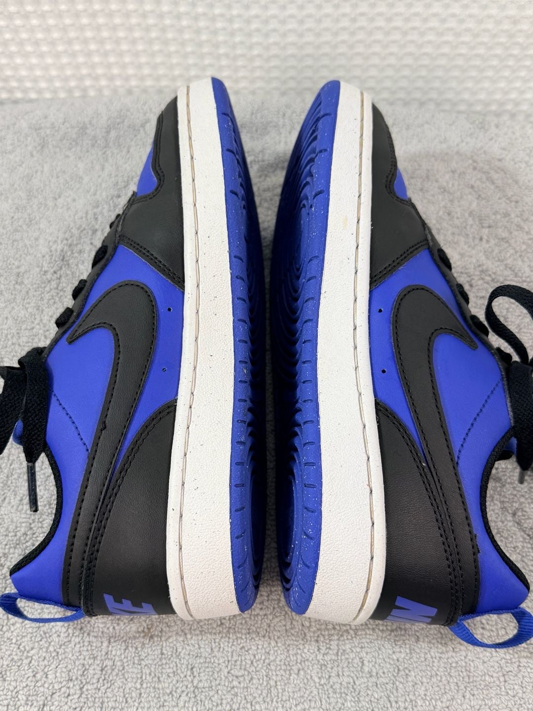 Nike Kids Court Borough Low Recraft Game Royal & Black Shoes 3Y 6