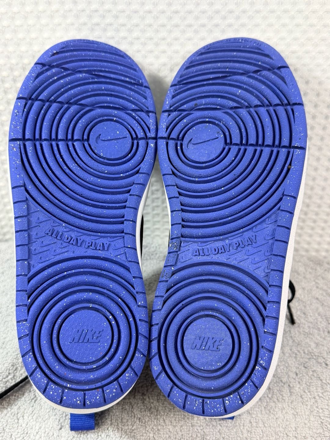 Nike Kids Court Borough Low Recraft Game Royal & Black Shoes 3Y 8