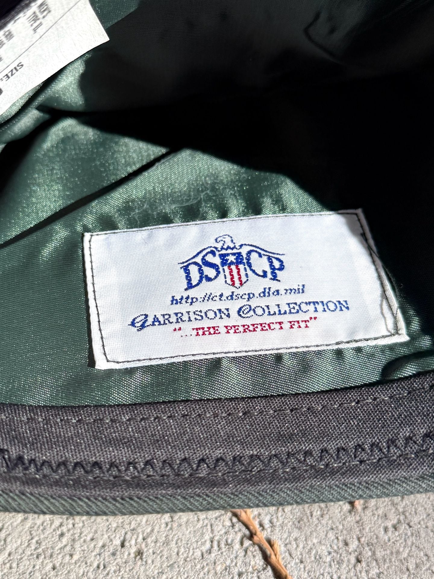 DSCP Garrison Cap Size 6 5/8 Green Military Uniform Hat 3