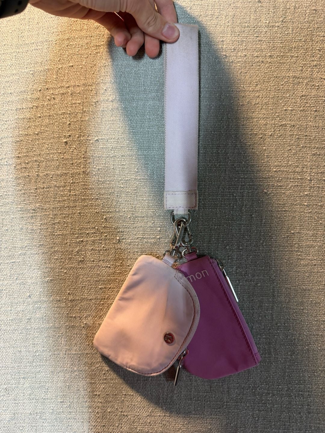 Lululemon Dual Pouch Wristlet Pink 1