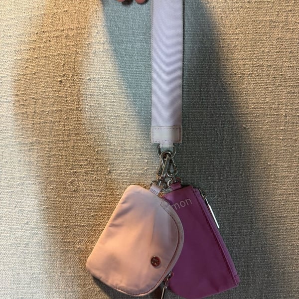 Lululemon Dual Pouch Wristlet Pink