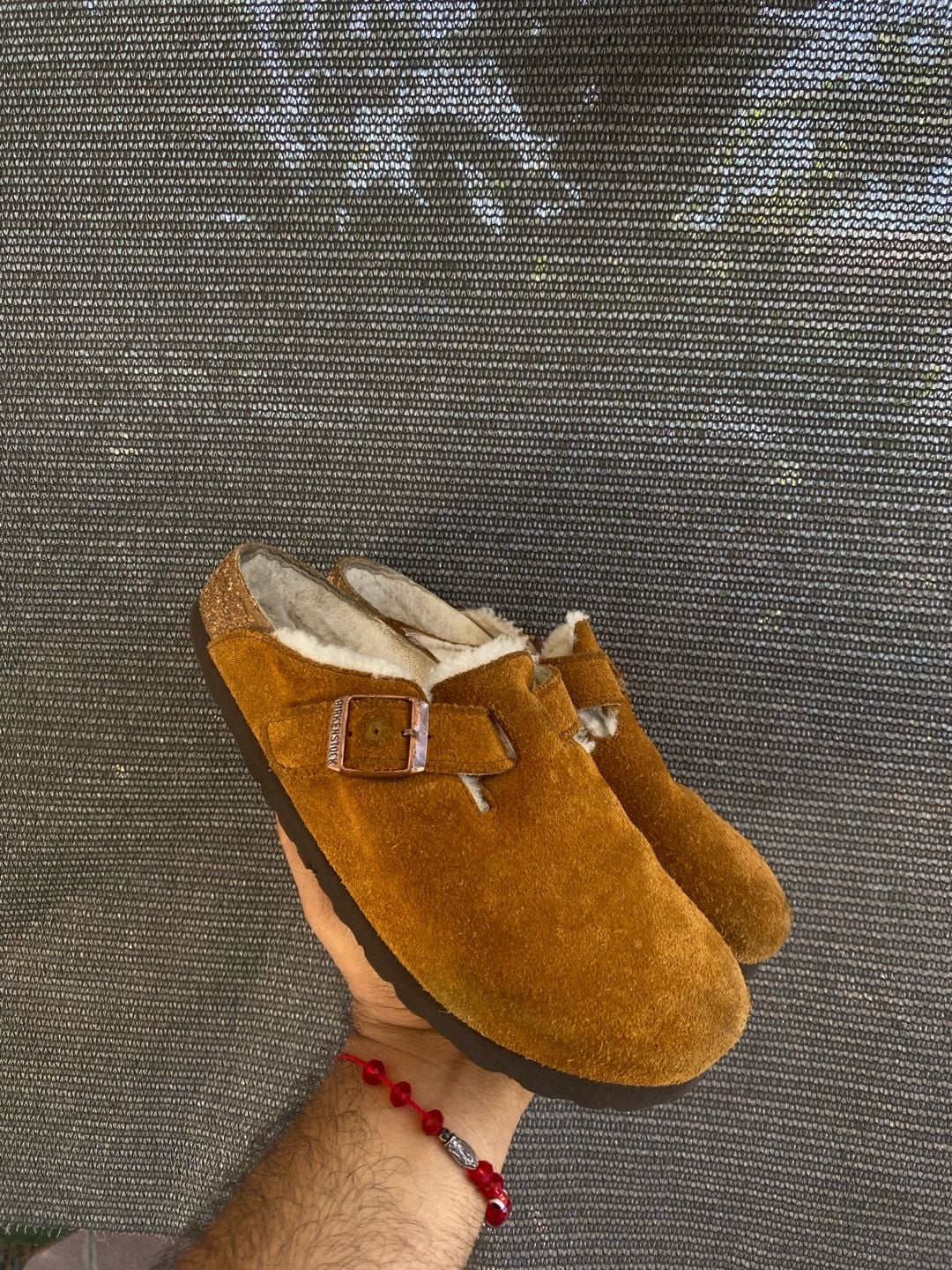 Birkenstock Boston Shearling Clog Mink Suede 3