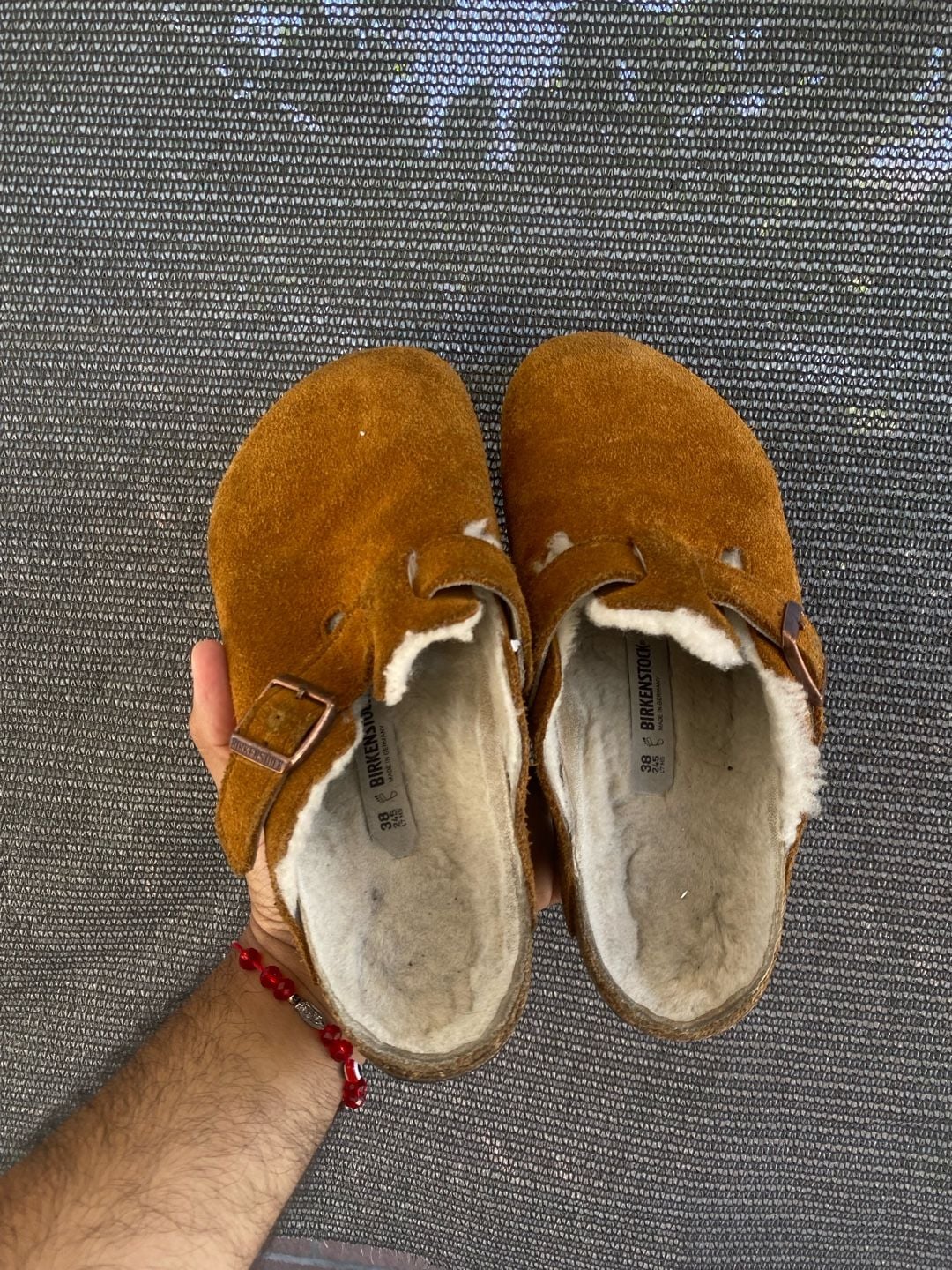 Birkenstock Boston Shearling Clog Mink Suede 4