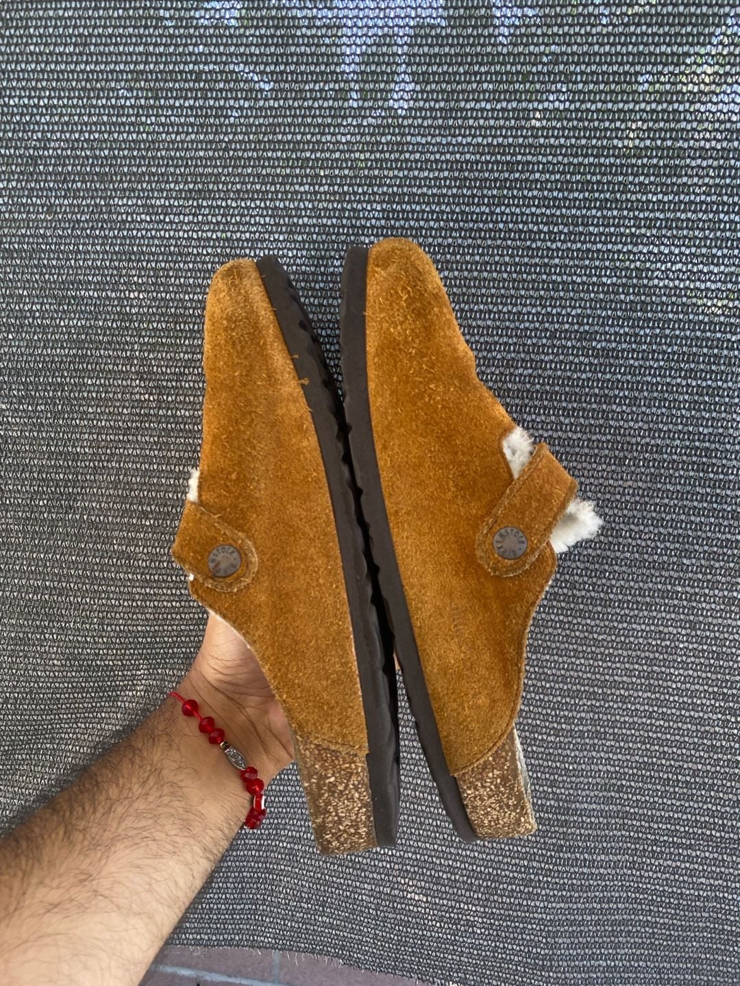 Birkenstock Boston Shearling Clog Mink Suede 5