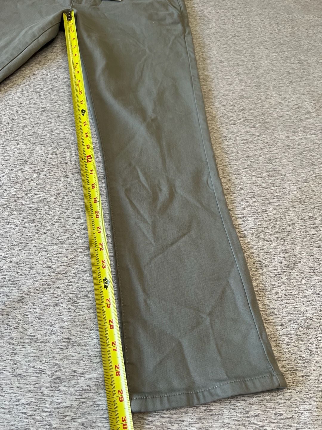 Kenneth Cole Men's Slim Fit Chino Pants 36x30 Olive Green New 7