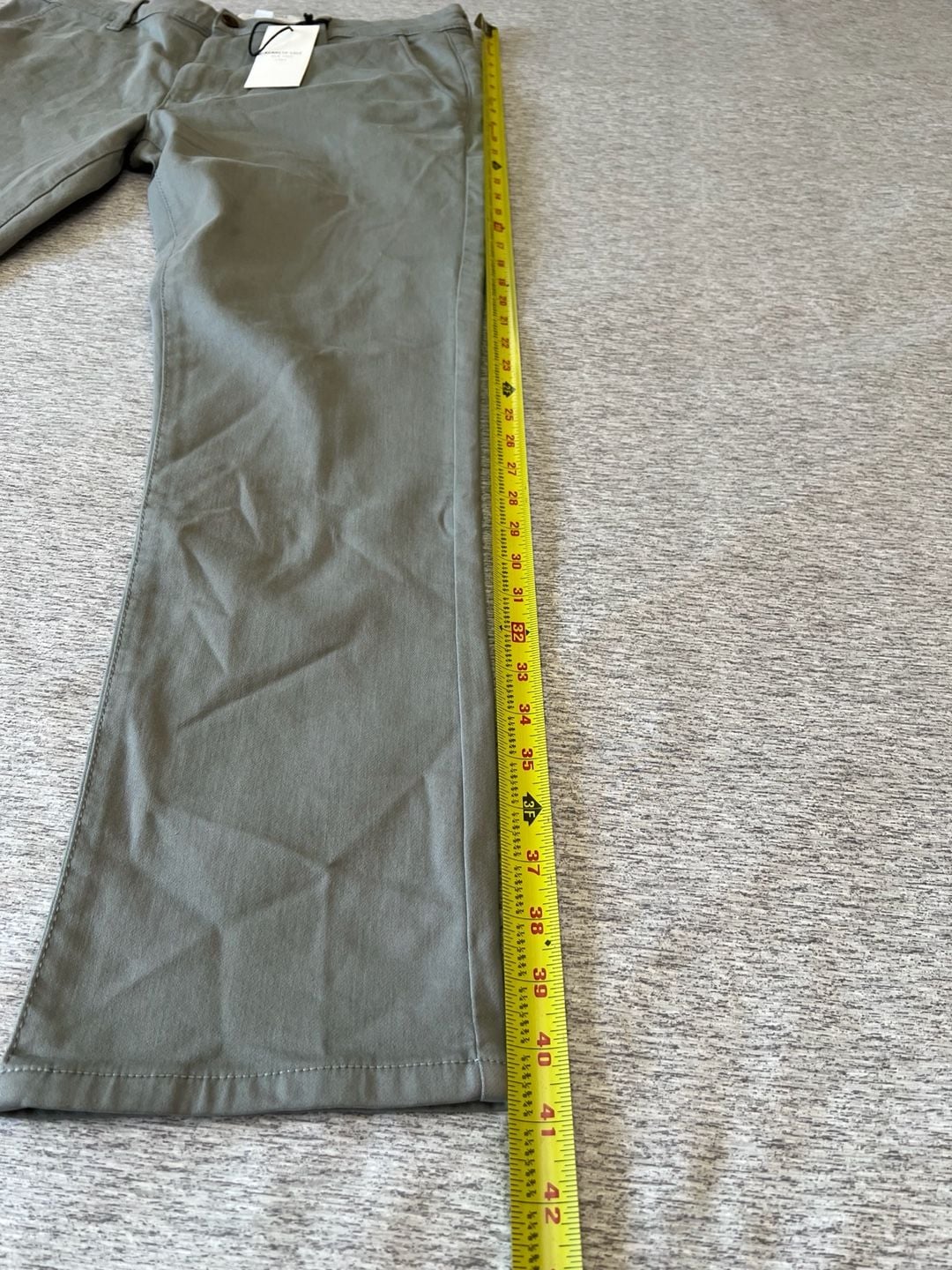 Kenneth Cole Men's Slim Fit Chino Pants 36x30 Olive Green New 11