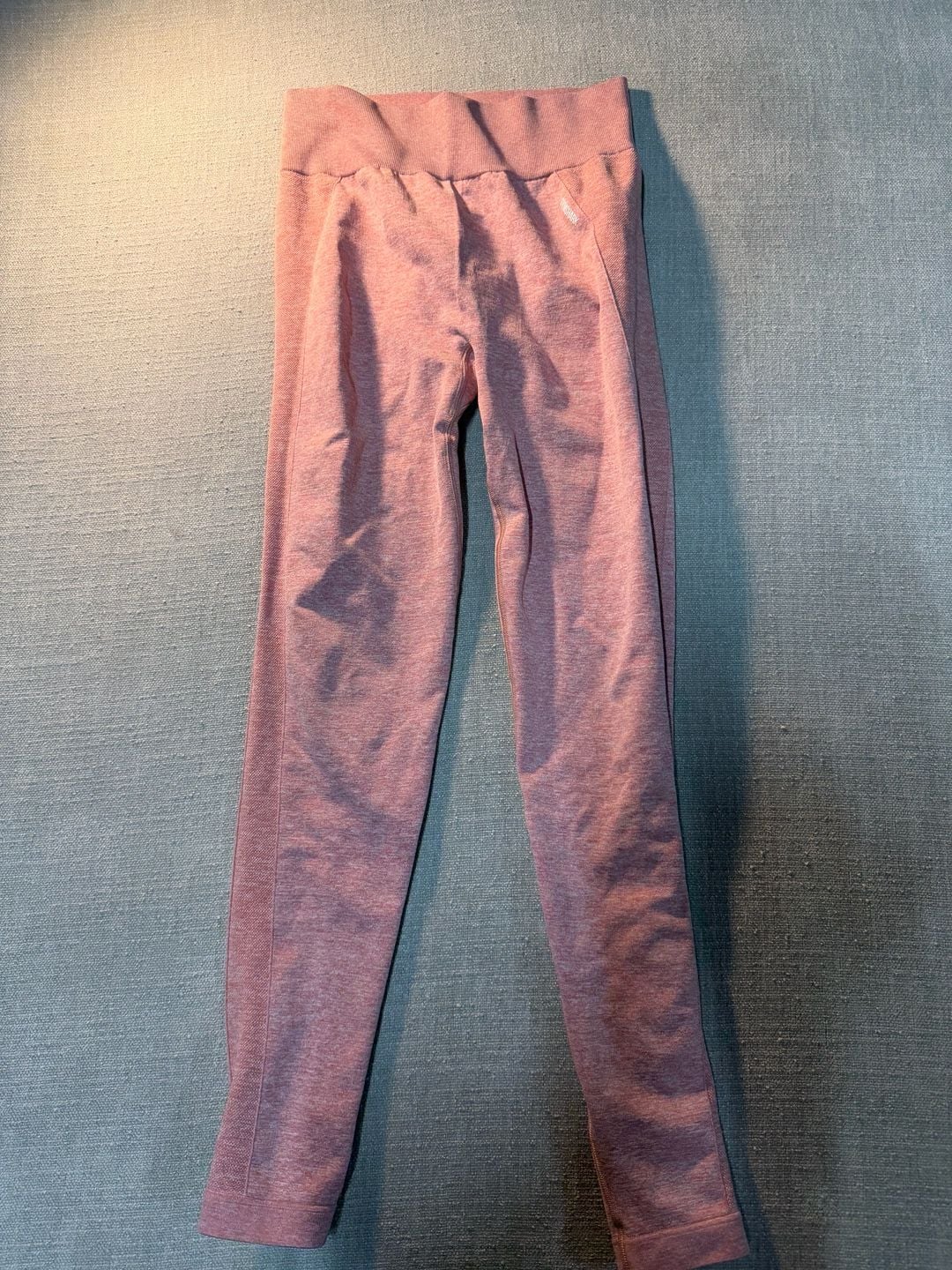 Gymshark Vital Seamless Leggings Size L Pink Marl Athletic 2