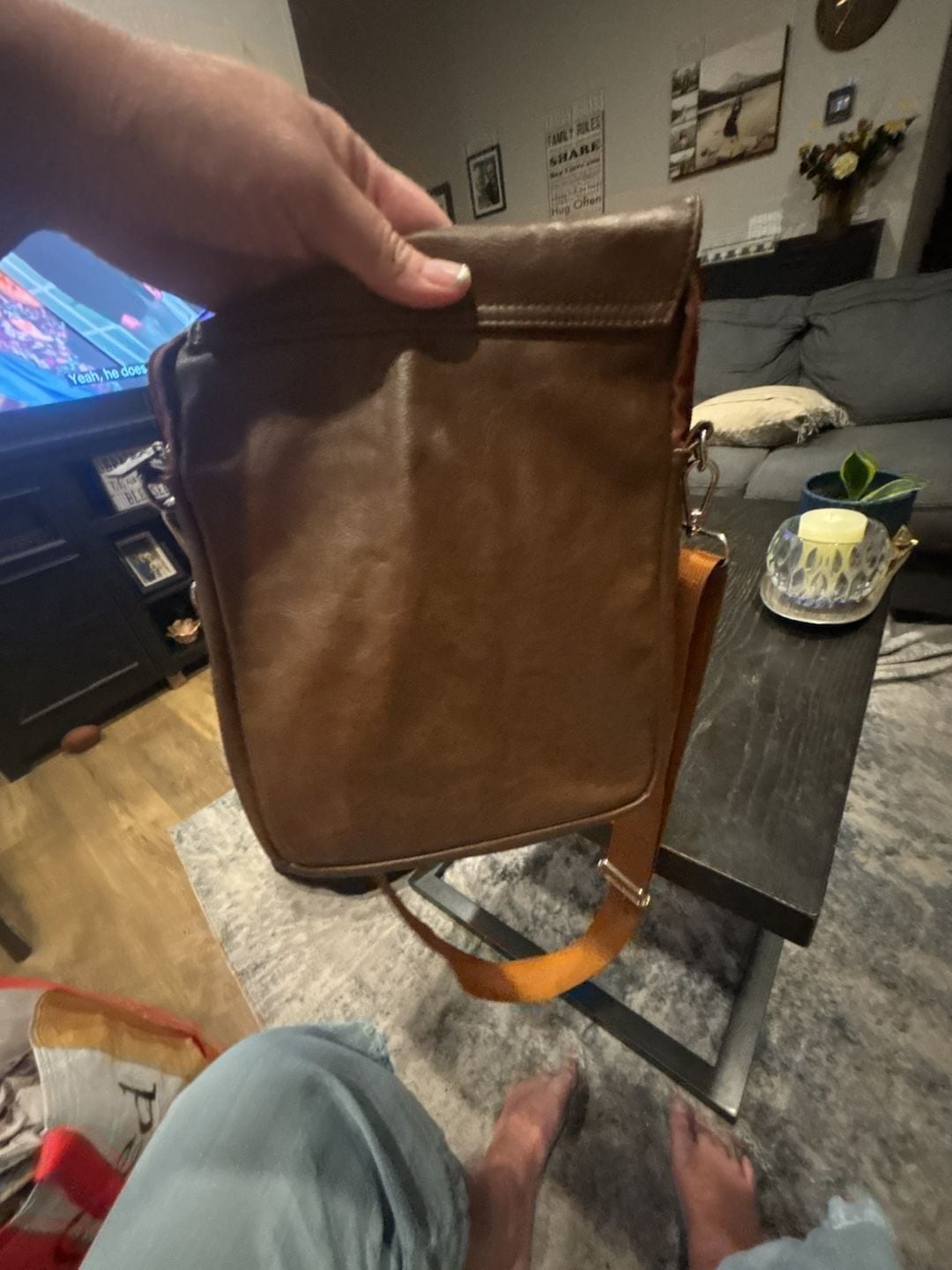 Star Wars D-Tech Brown Faux Leather Messenger Bag 7