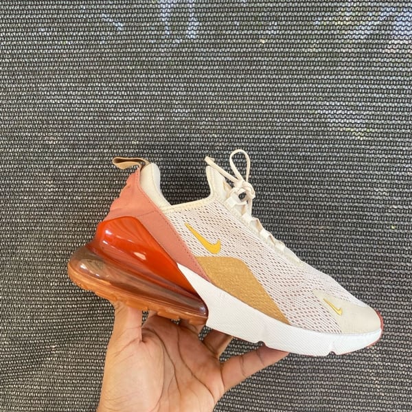 Nike Air Max 270 Cream Terra Blush Gold Sneakers