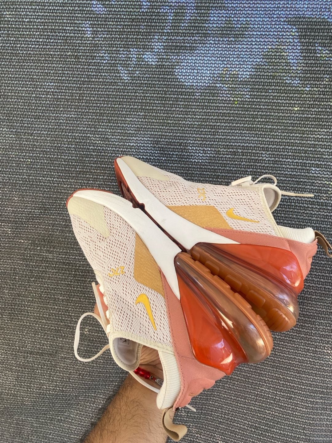 Nike Air Max 270 Cream Terra Blush Gold Sneakers 4