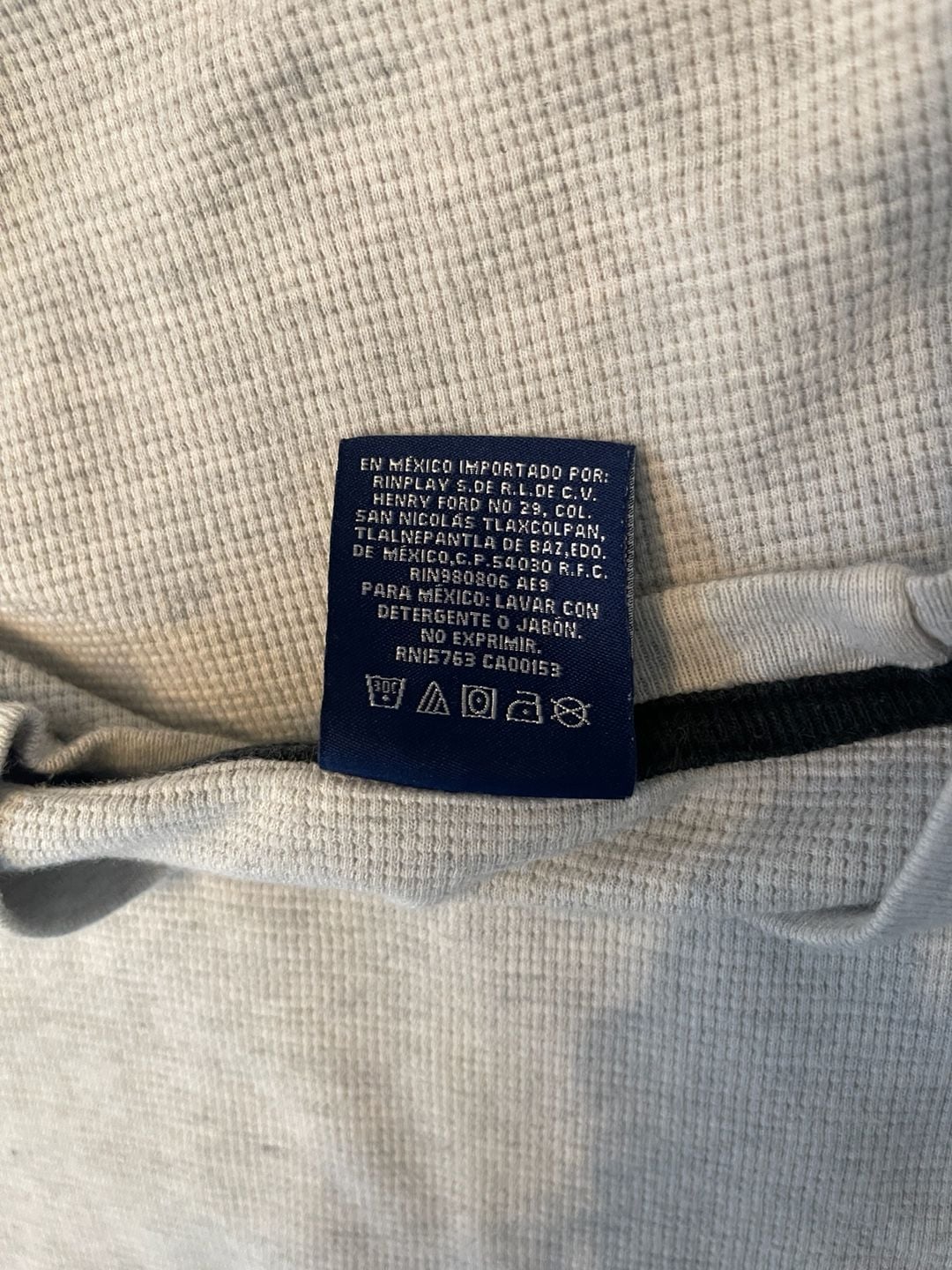 Polo Ralph Lauren Waffle Knit Thermal Shirt Size M Gray Cotton 6