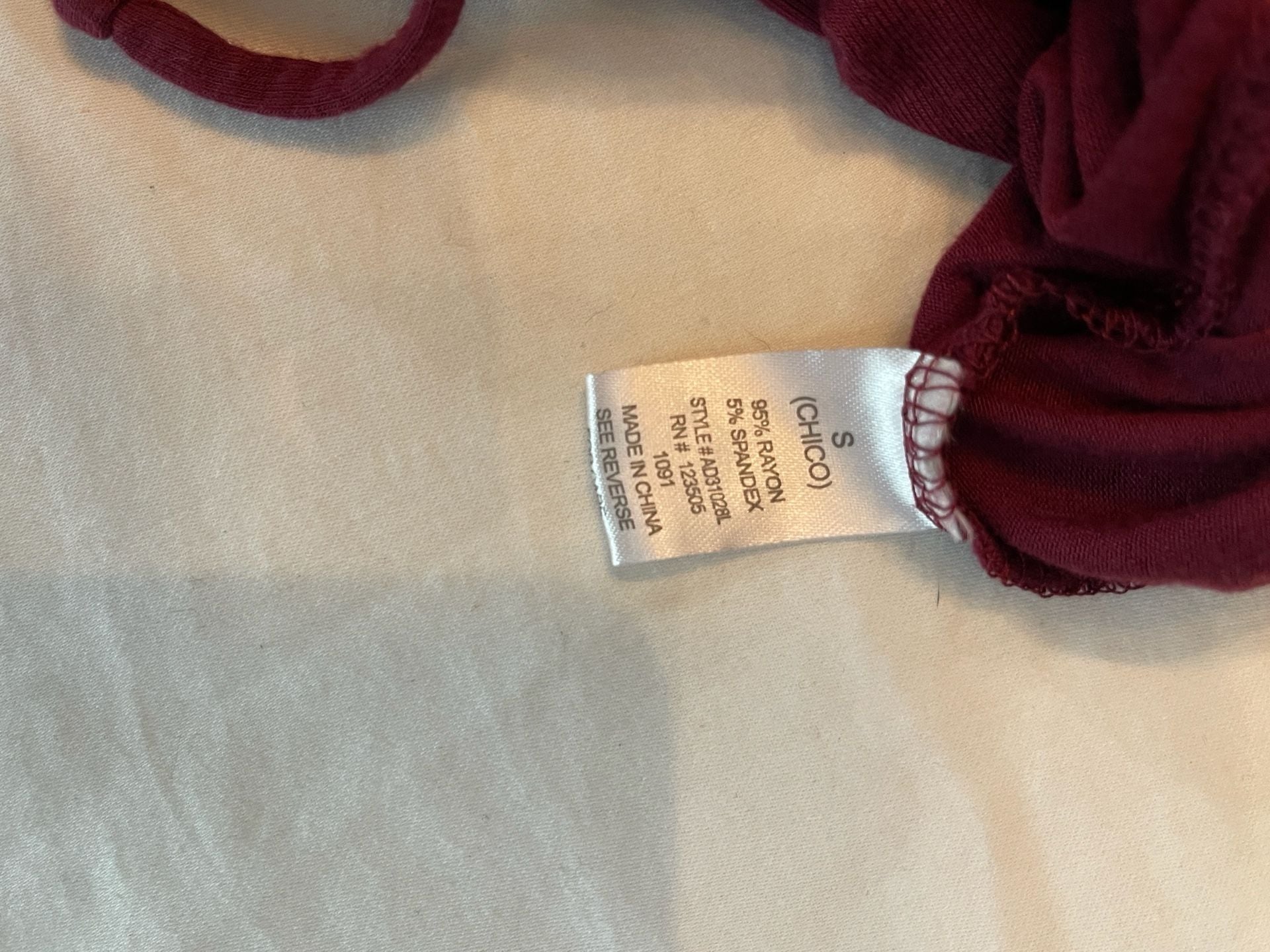 Fashion Nova Hong Kong Ruched Dress Size S Wine Burgundy Long Sleeve 6