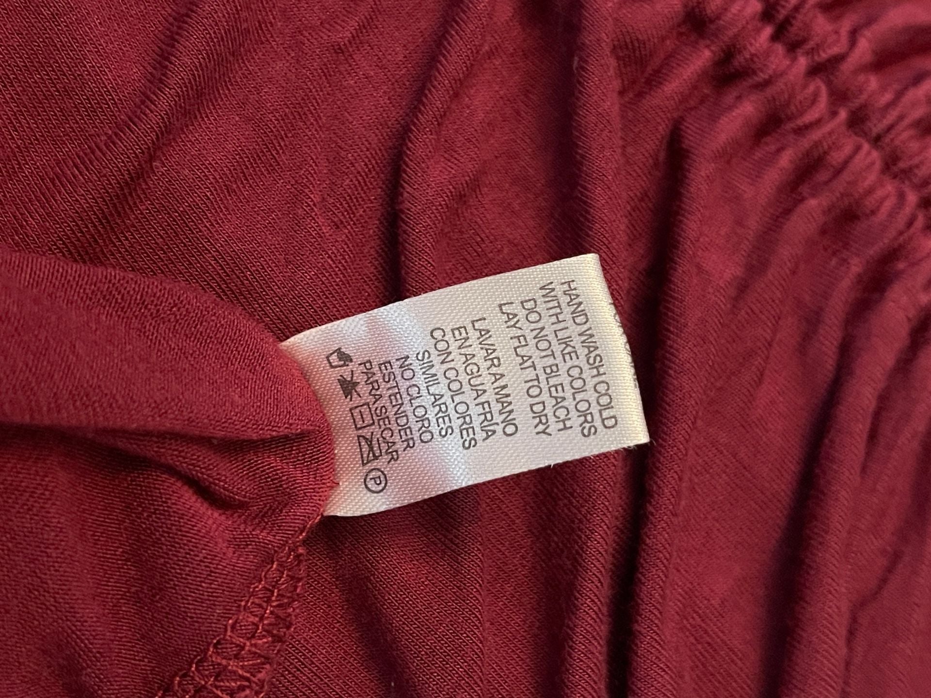 Fashion Nova Hong Kong Ruched Dress Size S Wine Burgundy Long Sleeve 7