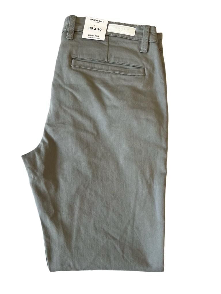 Kenneth Cole Men's Slim Fit Chino Pants 36x30 Olive Green New 3
