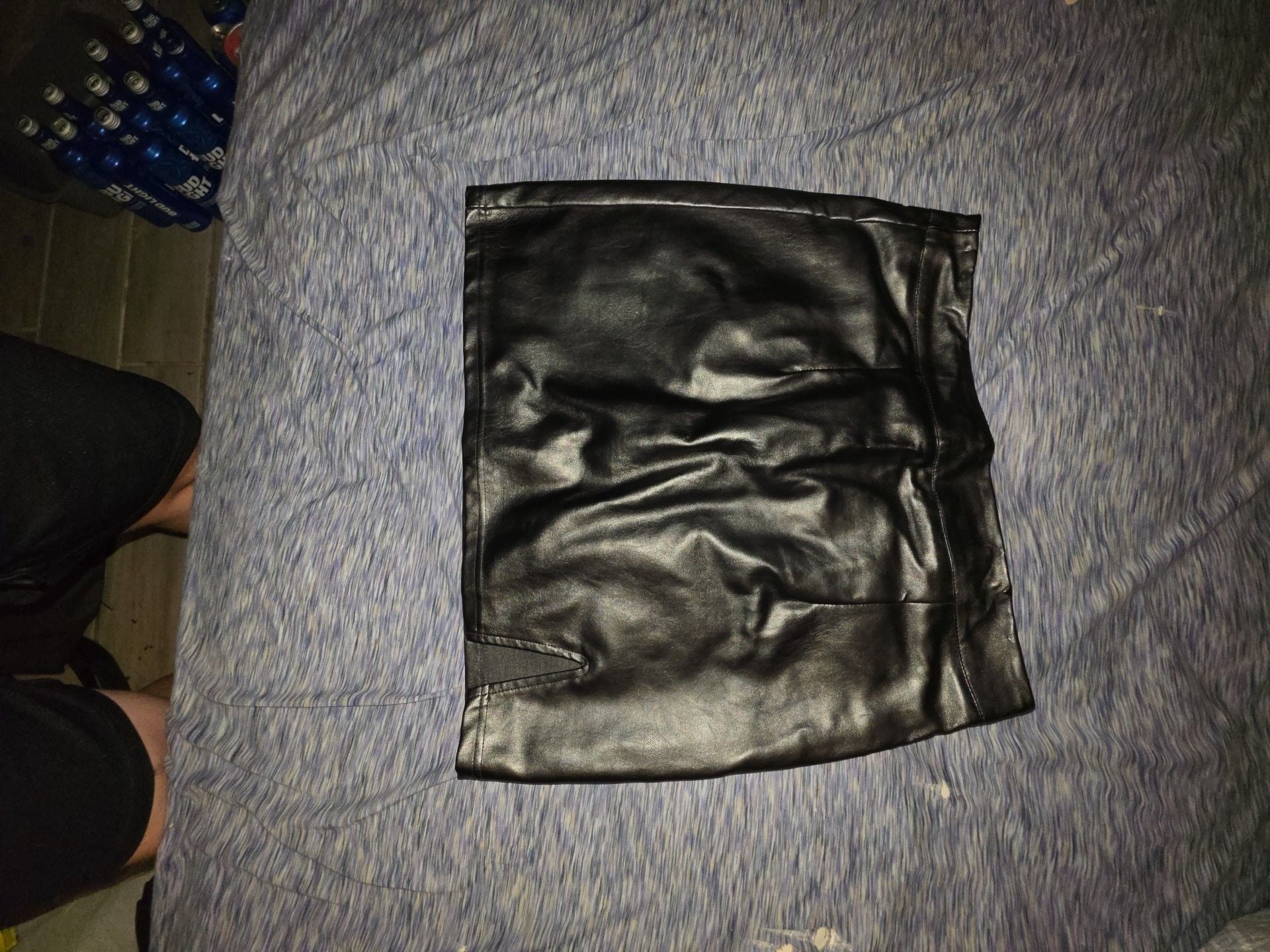 Lulus Faux Leather Mini Skirt Black 2