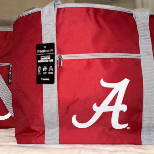 Logo Brands Alabama Crimson Tide Gameday Insulated Tote Bag NWT