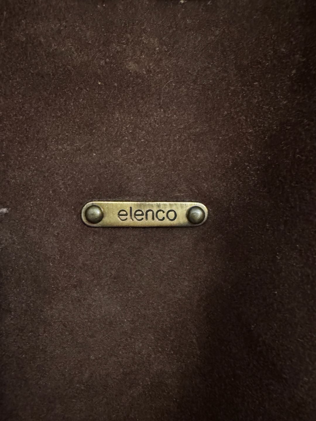 Elenco Brown Suede Leather Tote Handbag 3