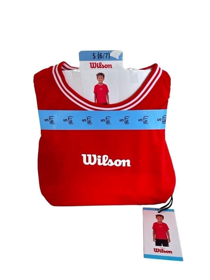 Wilson Boy's Top Size S (6/7) Red Athletic Top 1