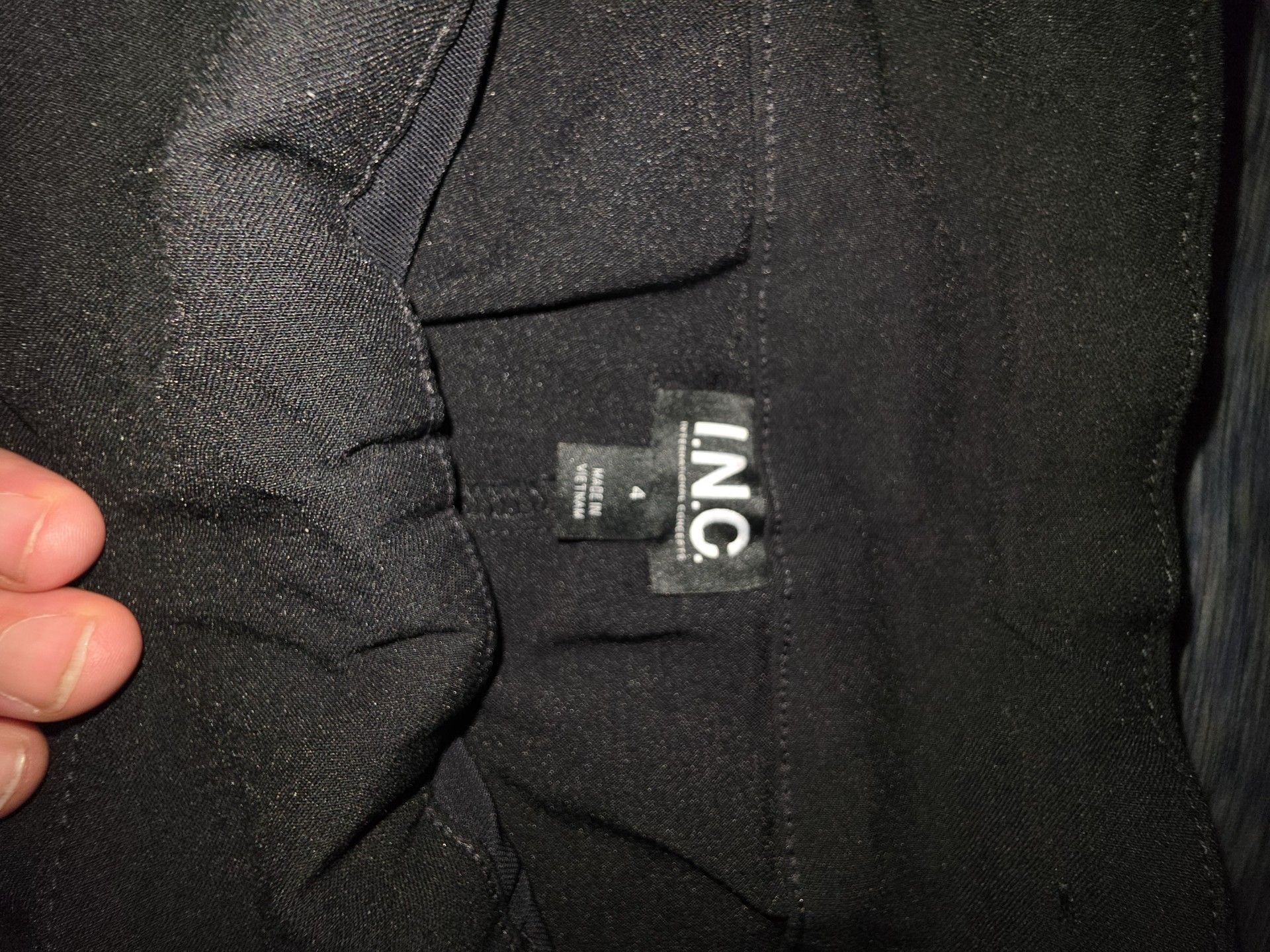 I.N.C. International Concepts Pants Size 4 Black Skinny Pull-On 3