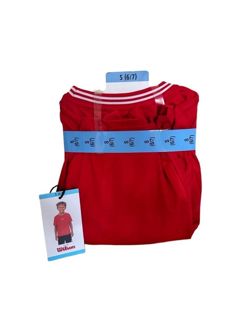 Wilson Boy's Top Size S (6/7) Red Athletic Top 4