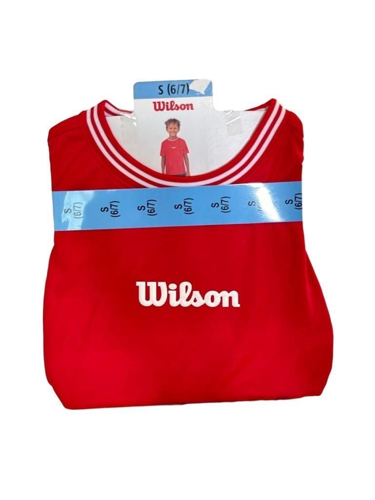 Wilson Boy's Top Size S (6/7) Red Athletic Top 3