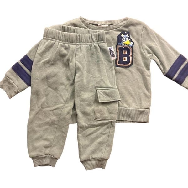 Bluey 2-Piece Sweatshirt & Joggers Set Size 2T Green