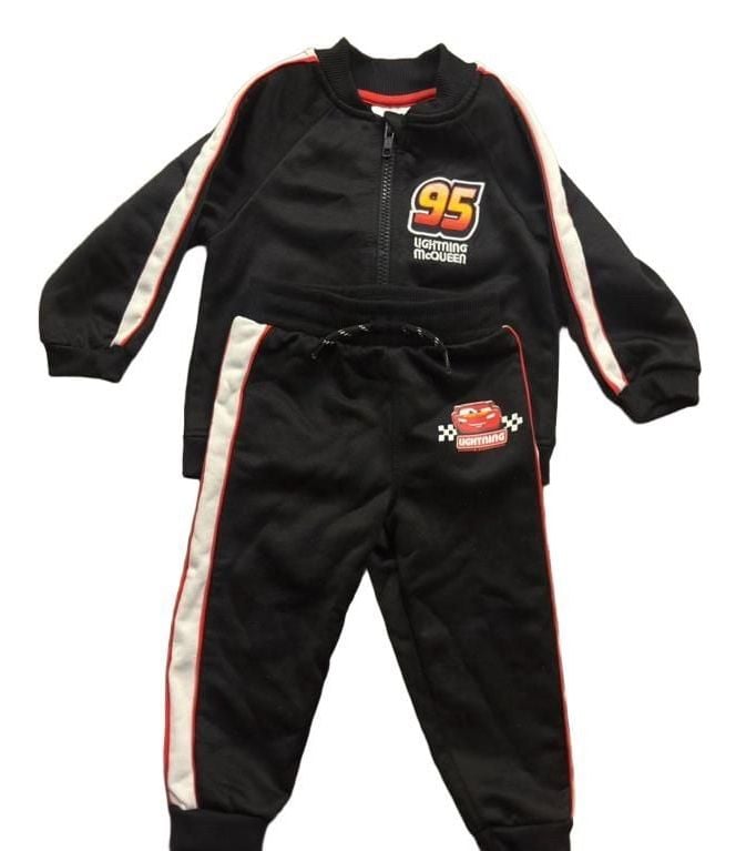 Disney Pixar Cars Toddler Boys Tracksuit Set Size 18M Black 1