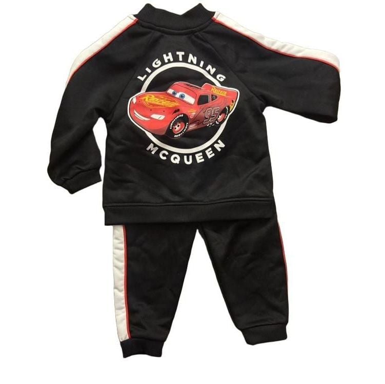 Disney Pixar Cars Toddler Boys Tracksuit Set Size 18M Black 2