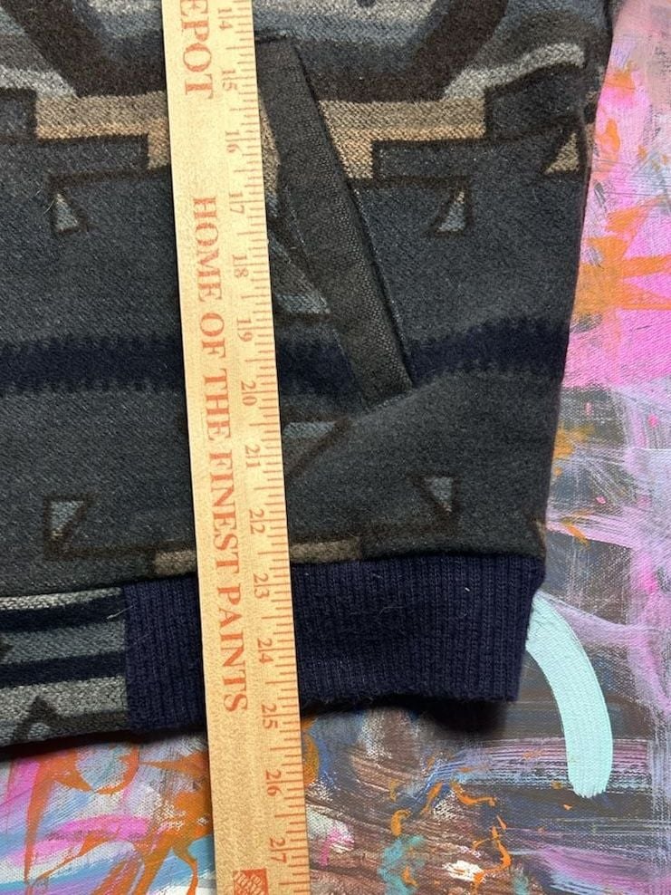 Made in USA Pendleton Wool Jacket Aztec Southwestern Western Wear 8